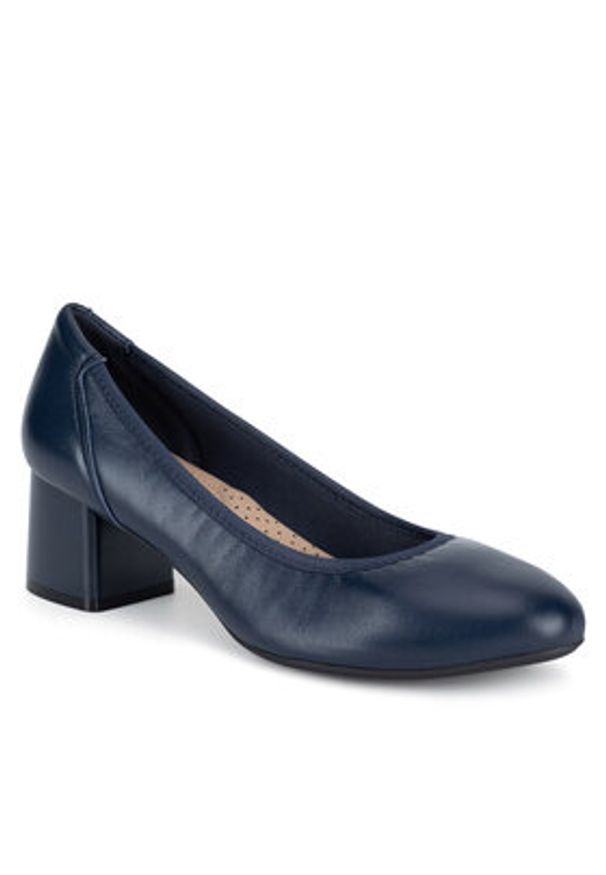 Lasocki Czółenka WYL4060-1Z Granatowy. Kolor: niebieski. Materiał: skóra