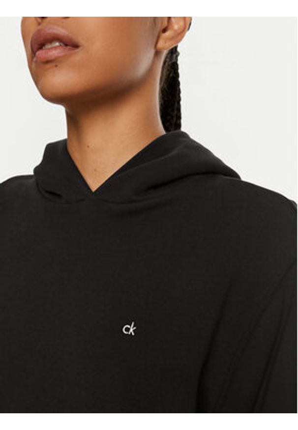 Calvin Klein Bluza Emb Graphic K20K208062 Czarny Relaxed Fit. Kolor: czarny. Materiał: bawełna
