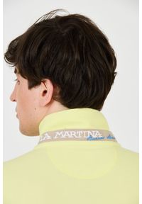 La Martina - LA MARTINA Cytrynowe męskie polo z małym logo, Rozmiar M. Typ kołnierza: polo. Kolor: żółty #2