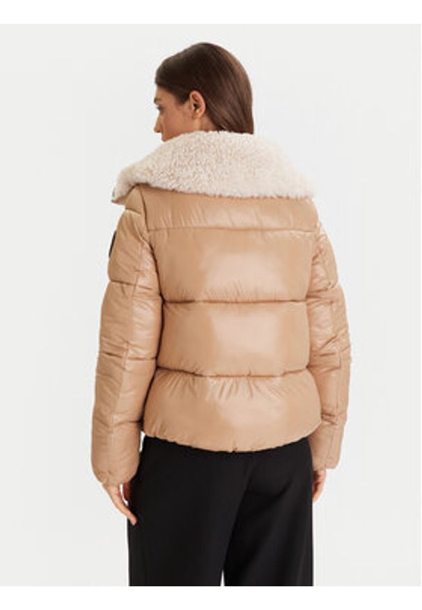 Save The Duck Kurtka zimowa D30974W LOVE21 Beżowy Regular Fit. Kolor: beżowy. Materiał: syntetyk. Sezon: zima
