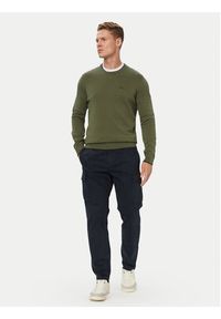 Aeronautica Militare Sweter 262MA1631UL00506 Khaki Regular Fit. Kolor: brązowy. Materiał: bawełna #3
