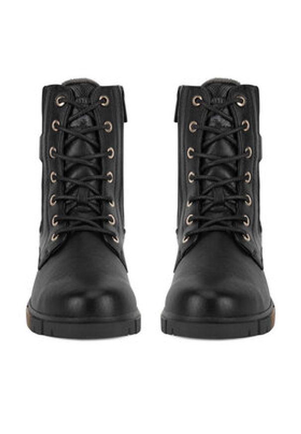 Mustang Trzewiki 1443-502 Czarny. Kolor: czarny. Materiał: materiał