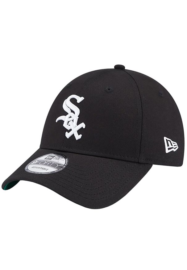 New Era - Czapka z daszkiem męska Team Side Patch 9FORTY Chicago White Sox Cap. Kolor: czarny. Materiał: poliester