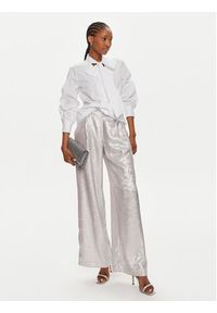Dixie Spodnie materiałowe PDEPJNA Srebrny Relaxed Fit. Kolor: srebrny. Materiał: syntetyk #3