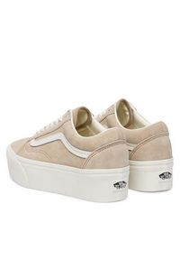 Vans Tenisówki Old Skool Platform VN0009PZ4MG1 Beżowy. Kolor: beżowy. Materiał: skóra, zamsz. Obcas: na platformie #6
