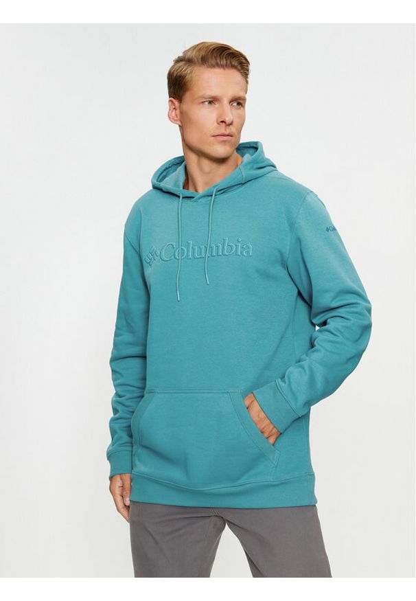 columbia - Columbia Bluza CSC Basic Logo™ II Hoodie Niebieski Regular Fit. Kolor: niebieski. Materiał: bawełna