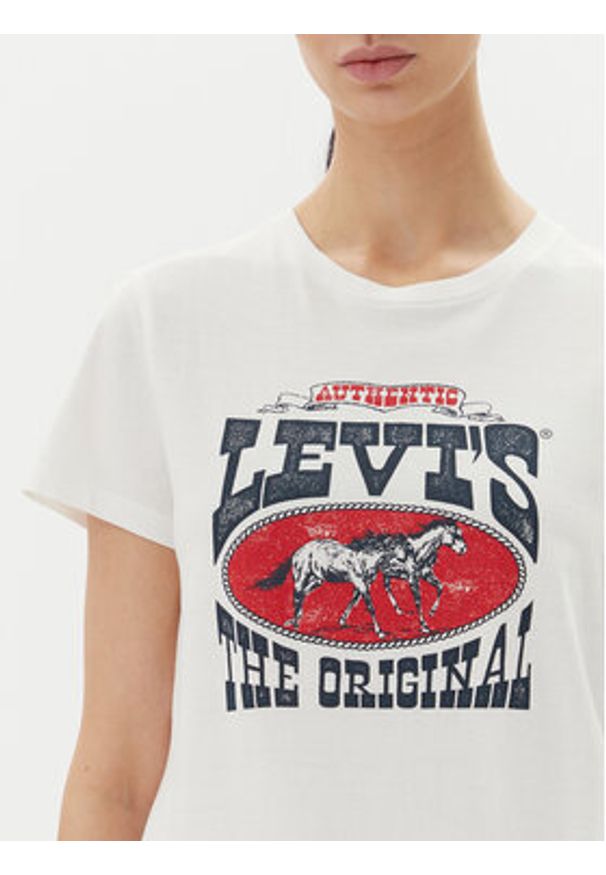 Levi's® T-Shirt Perfect 17369-3022 Biały Standard Fit. Kolor: biały. Materiał: bawełna