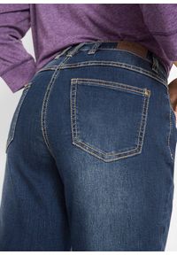 bonprix - Dżinsy straight, mid waist, ze stretchem. Okazja: na co dzień. Kolor: niebieski. Styl: casual #2