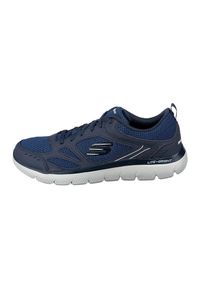 skechers - Buty do chodzenia męskie Skechers Summits. Zapięcie: sznurówki. Kolor: szary, niebieski, wielokolorowy, brązowy. Materiał: materiał, syntetyk, tkanina. Szerokość cholewki: normalna. Sport: turystyka piesza #2
