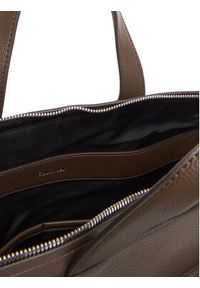 Calvin Klein Torba na laptopa Micro Pebble Slim Briefcase 36 LV04D3012G Brązowy. Kolor: brązowy. Materiał: skóra #4