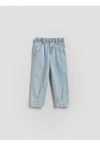 Reserved - Jeansy baggy - niebieski. Kolor: niebieski. Materiał: jeans