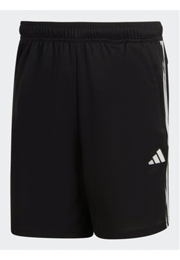 Adidas - adidas Szorty sportowe Train Essentials Piqué 3-Stripes Training Shorts IB8111 Czarny Regular Fit. Kolor: czarny. Materiał: syntetyk. Styl: sportowy