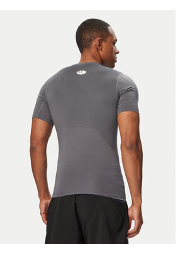 Under Armour Koszulka techniczna Ua HeatGear® Armour 1361518 Szary Slim Fit. Kolor: szary. Materiał: syntetyk