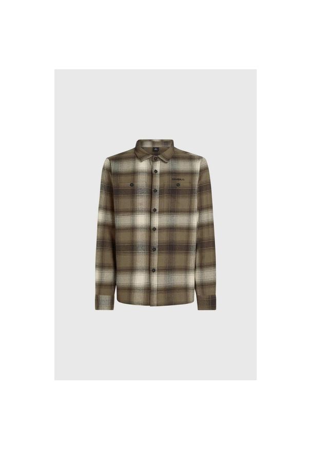 Koszulka Męska O'Neill TRVLR Series Flannel Check. Kolor: zielony, brązowy, wielokolorowy. Styl: klasyczny