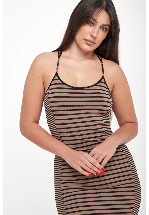 Elisabetta Franchi - Sukienka damska midi ELISABETTA FRANCHI. Długość: midi