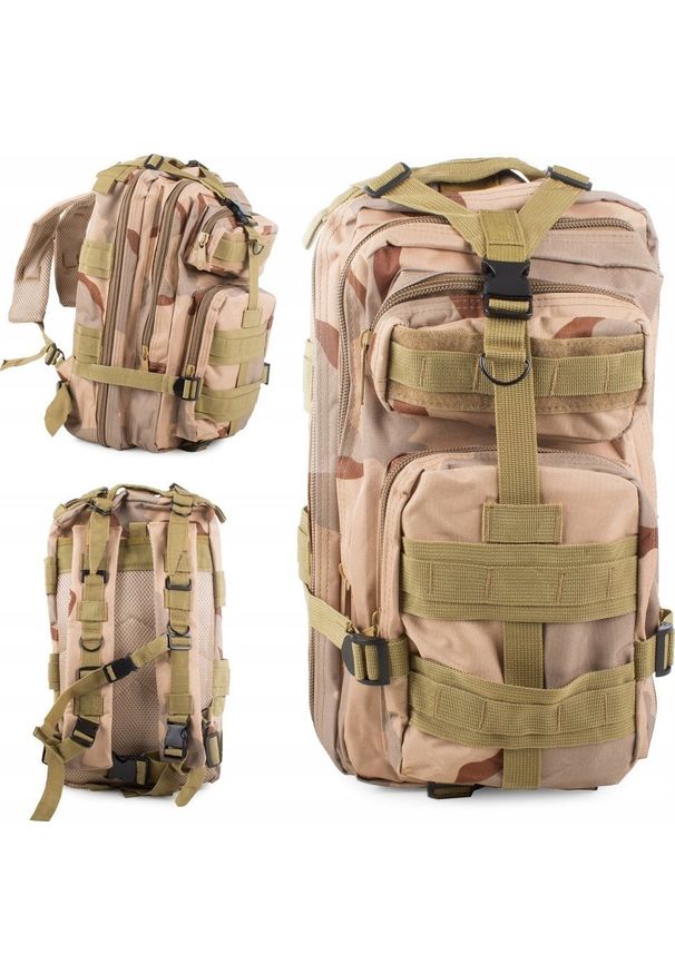 Plecak turystyczny Verk PLECAK TAKTYCZNY WOJSKOWY MILITARNY SURVIVAL 30L. Wzór: moro. Styl: militarny