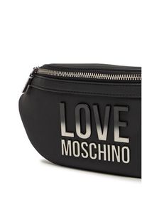 Love Moschino - LOVE MOSCHINO Saszetka nerka JC4259PP0MKD000B Czarny. Kolor: czarny. Materiał: skóra