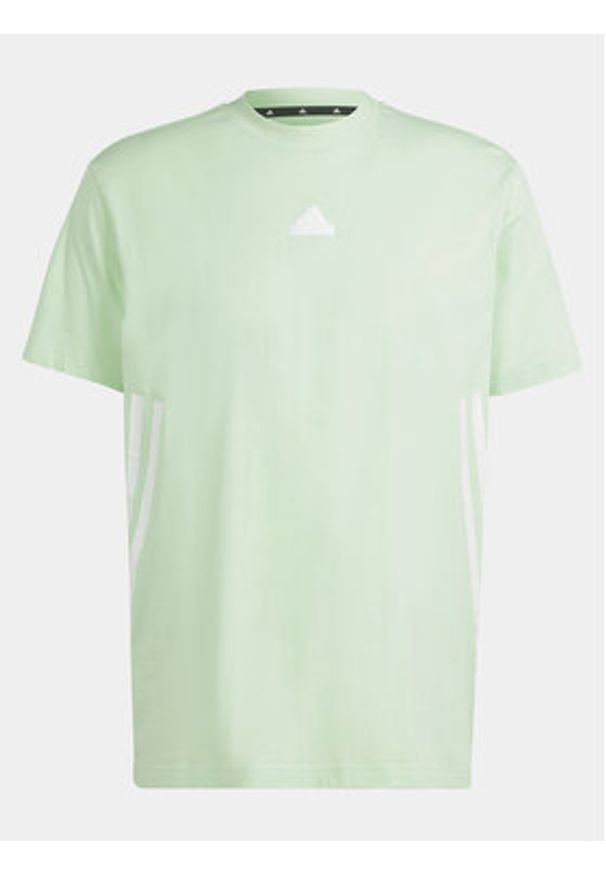Adidas - adidas T-Shirt Future Icons 3-Stripes IR9169 Zielony Loose Fit. Kolor: zielony. Materiał: bawełna