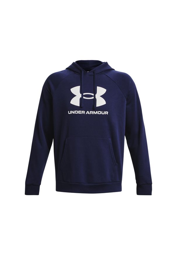 Bluza z kapturem Under Armour Rival Fleece Logo. Typ kołnierza: kaptur. Kolor: niebieski, wielokolorowy, biały. Styl: sportowy