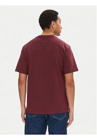 Vans T-Shirt Left Chest II VN000P1P Bordowy Loose Fit. Kolor: czerwony. Materiał: bawełna #4