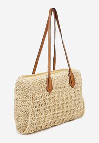 Renee - Beżowa Torebka Shopperka w Stylu Boho Galomirea. Kolor: beżowy. Sezon: lato. Styl: boho