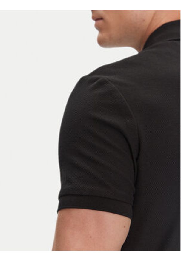 TOMMY HILFIGER - Tommy Hilfiger Polo MW0MW33167 Czarny Regular Fit. Typ kołnierza: polo. Kolor: czarny. Materiał: bawełna