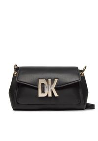 DKNY Torebka Downtown Crossbody R33EKY86 Czarny. Kolor: czarny. Materiał: skórzane