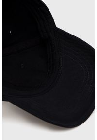 Hollister Co. czapka z daszkiem bawełniana kolor czarny z aplikacją. Kolor: czarny. Materiał: bawełna. Wzór: aplikacja #3