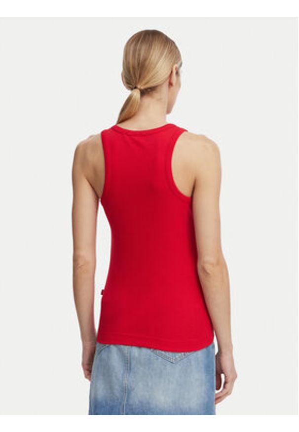 JOOP! Jeans Top Tana 30046103 Czerwony Slim Fit. Kolor: czerwony. Materiał: bawełna