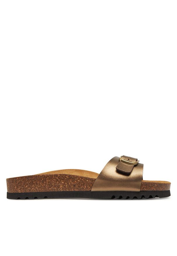 Klapki Scholl. Kolor: brązowy