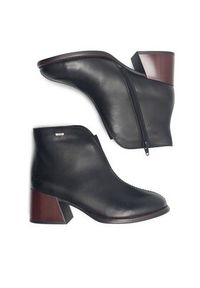 Rieker Botki 79350-00 Czarny. Kolor: czarny. Materiał: skóra #7