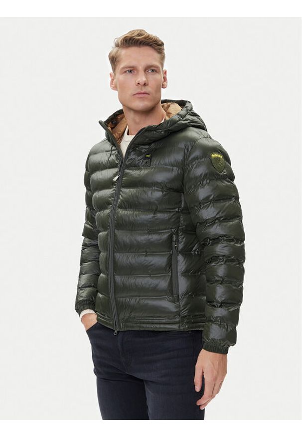 Blauer Kurtka przejściowa 25WBLUC02132 Zielony Regular Fit. Kolor: zielony. Materiał: syntetyk