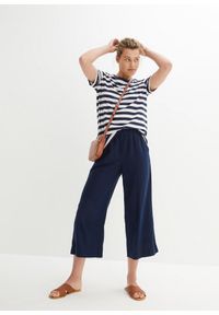 bonprix - T-shirt z okrągłym dekoltem, z bawełny (2 szt.). Kolor: biały. Materiał: bawełna. Długość rękawa: krótki rękaw. Długość: krótkie. Styl: klasyczny #3