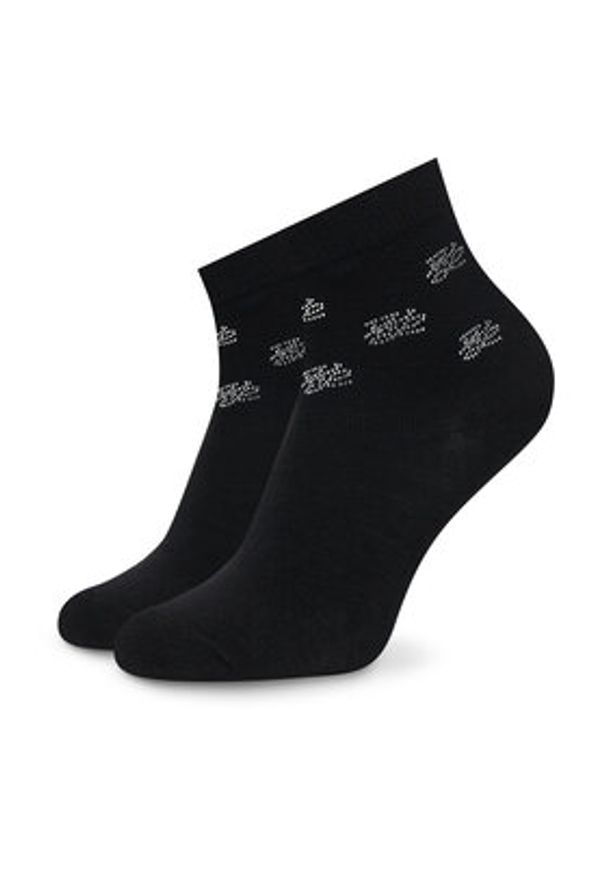 Karl Lagerfeld - KARL LAGERFELD Skarpety długie A2W47008 Czarny. Kolor: czarny. Materiał: bawełna