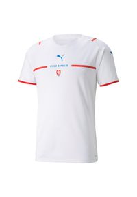 Koszulka piłkarska Puma Republika Czeska 2XL Biała - Oddychająca i Wygodna. Kolor: czerwony, biały, wielokolorowy. Materiał: poliester. Sport: piłka nożna #1