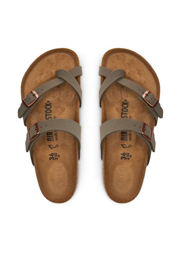 Birkenstock Japonki Mayari Szary. Kolor: szary. Materiał: skóra