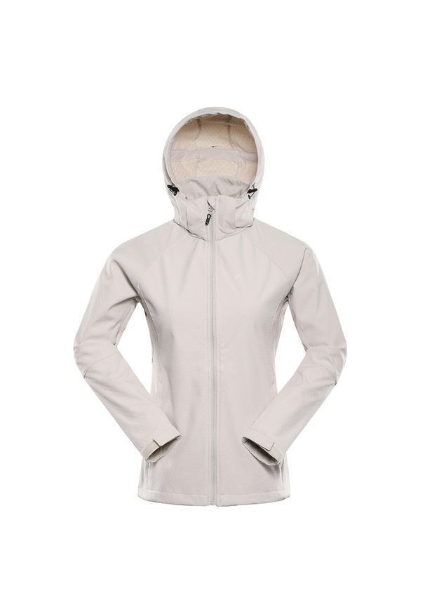 ALPINE PRO - Kurtka damska softshell Alpine Pro Hoora. Kolor: beżowy. Materiał: softshell. Sport: turystyka piesza