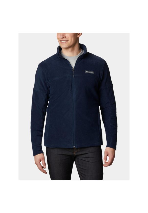 columbia - Sweter Męski Columbia Basin Trail III. Kolor: niebieski. Materiał: polar. Sezon: zima, jesień, wiosna. Sport: turystyka piesza