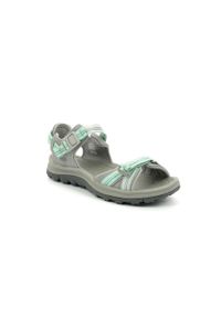 keen - Buty trekkingowe damskie Keen Terradora II Open Toe szare. Nosek buta: otwarty. Zapięcie: klamry. Kolor: zielony. Materiał: syntetyk, materiał