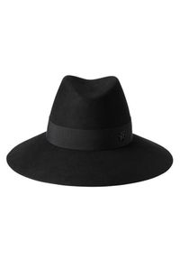 MAISON MICHEL PARIS - Czarny kapelusz Kate. Kolor: czarny. Materiał: materiał. Wzór: aplikacja #5