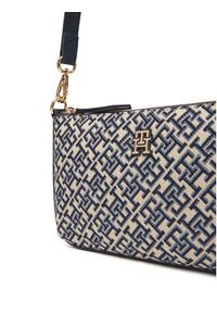 TOMMY HILFIGER - Tommy Hilfiger Torebka Th Jacquard Shoulder Pouch AW0AW17828 Granatowy. Kolor: niebieski #4