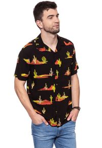 Wrangler - KOSZULA WRANGLER SS RESORT SHIRT BLACK W5907TI01 112129666