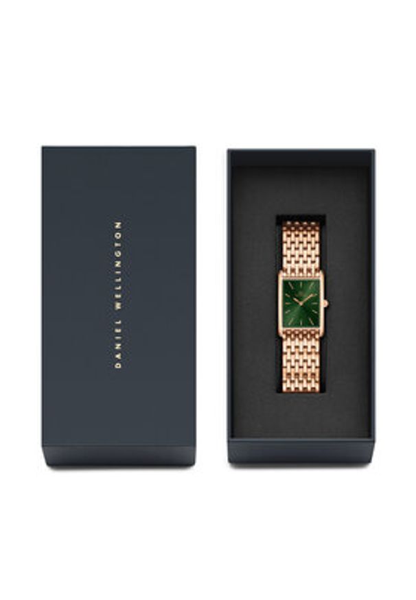 Daniel Wellington Zegarek Bound 9-Link Emerald DW00100704 Złoty. Kolor: złoty