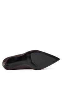 Calvin Klein Szpilki Ess Stiletto 90 HW0HW02608 Bordowy. Kolor: czerwony. Materiał: skóra. Obcas: na szpilce #6