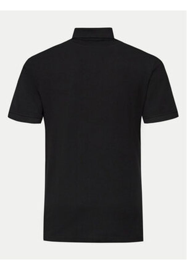INDICODE Polo Wadim 40-913 Czarny Slim Fit. Typ kołnierza: polo. Kolor: czarny. Materiał: bawełna