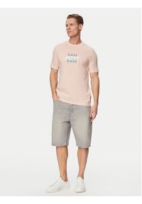 BOSS T-Shirt Bass 50561850 Różowy Regular Fit. Kolor: różowy. Materiał: bawełna #4