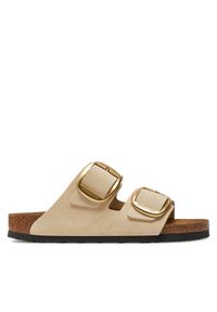 Birkenstock Klapki Arizona 1026585 Beżowy. Kolor: beżowy. Materiał: skóra, nubuk #1