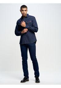 Big-Star - Spodnie jeans męskie Terry 556. Stan: obniżony. Kolor: niebieski. Styl: klasyczny #4