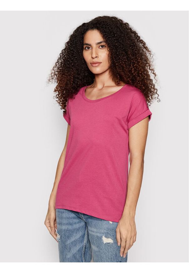 Vila T-Shirt Dreamers 14025668 Różowy Regular Fit. Kolor: różowy. Materiał: syntetyk
