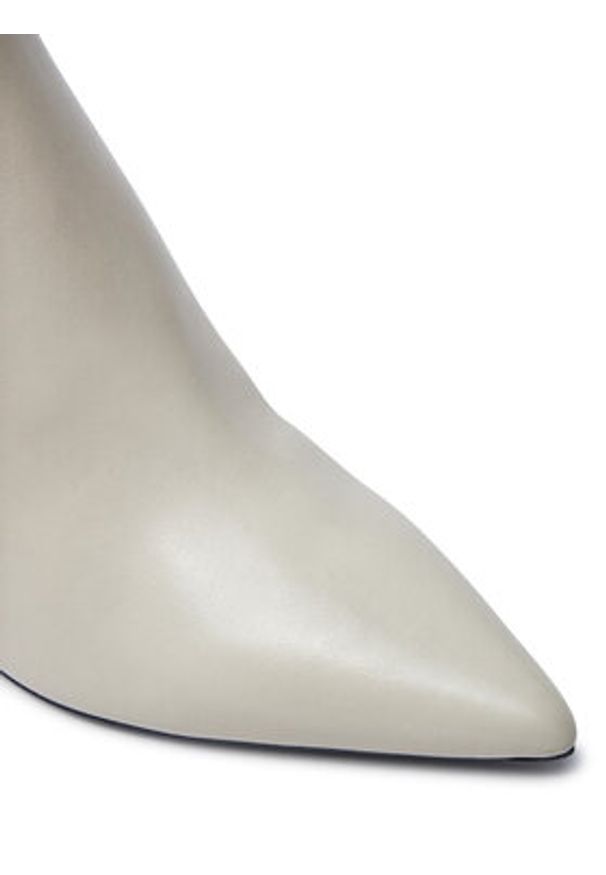 Patrizia Pepe Botki 8Y0094/L048-W338 Écru. Materiał: skóra